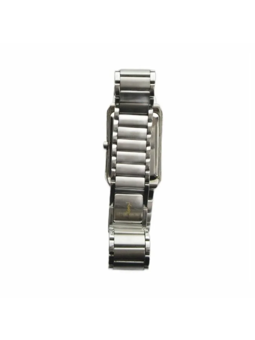 Saint Laurent Watch Quartz Square Logo Silver